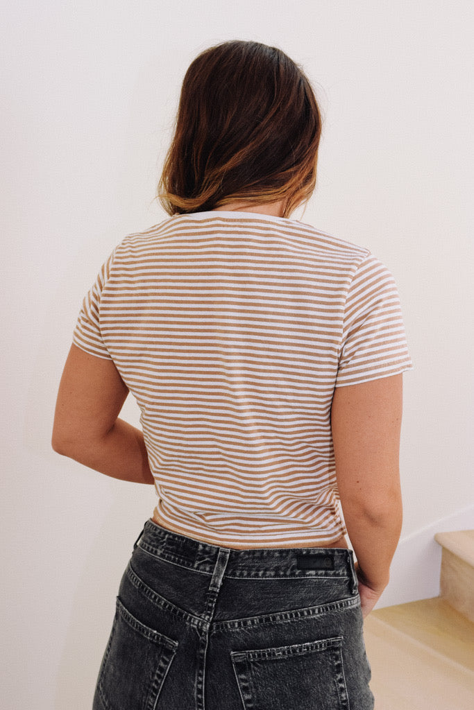 Oatmeal Stripe Tee