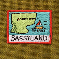 Sassyland- Iron On Patch