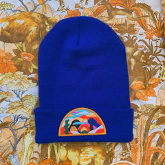 Imaginary Landscape Beanie - Royal Blue