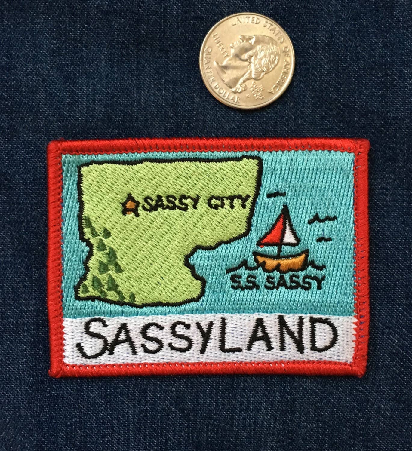 Sassyland- Iron On Patch