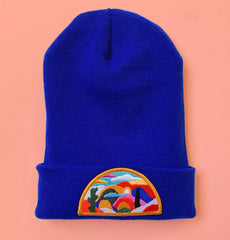 Imaginary Landscape Beanie - Royal Blue